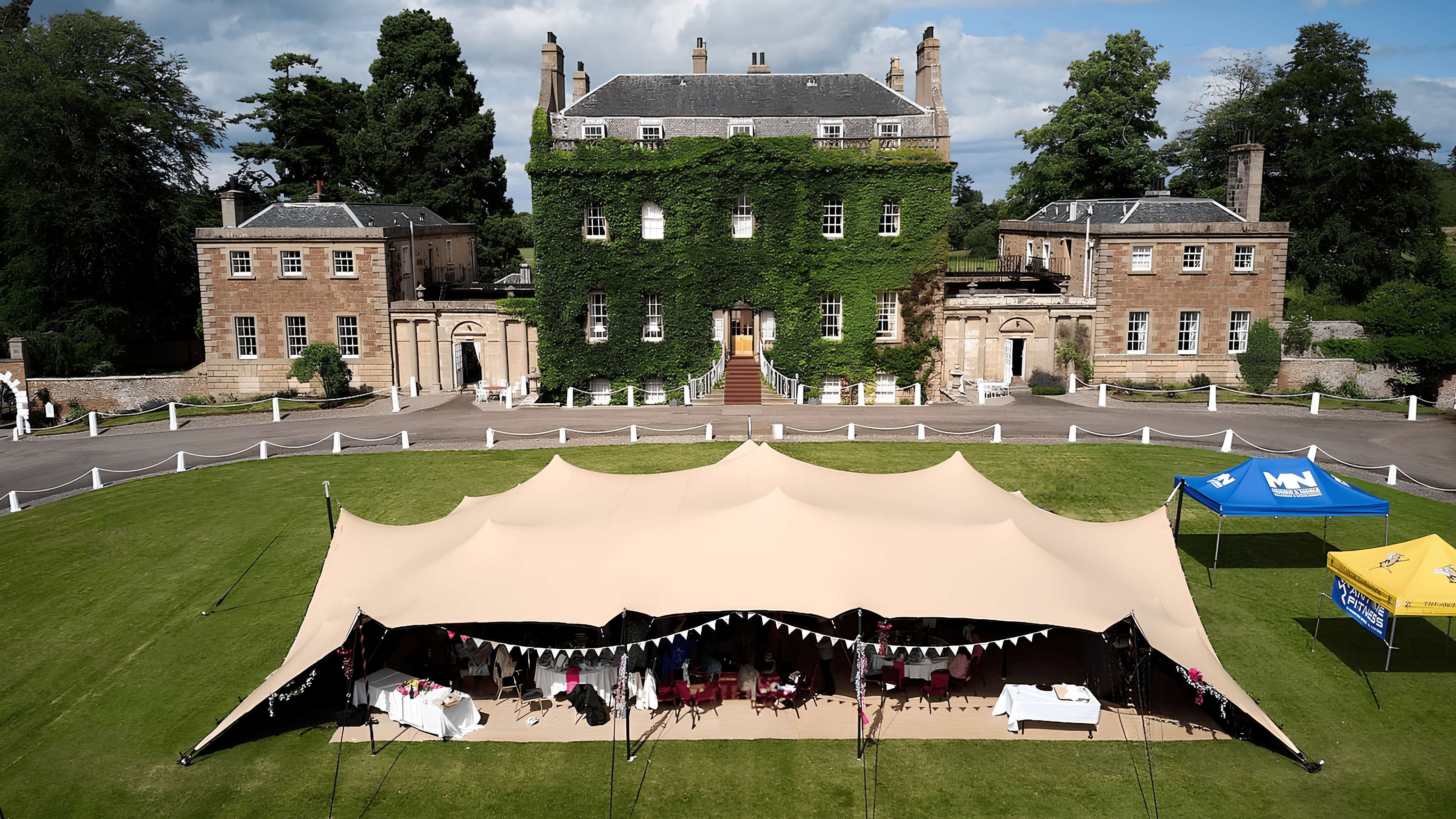 Highland Stretch Tent in a beautiful outdoor setting